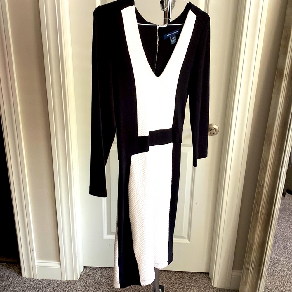 French connection 3/4 sleeve body con mini dress.US SIZE 6